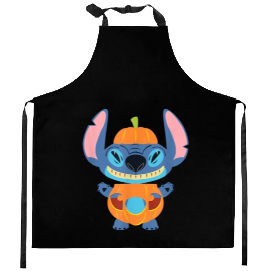 Stitch Pumpkin Halloween Kitchen Aprons
