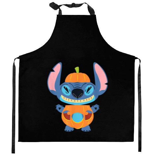 Stitch Pumpkin Halloween Kitchen Aprons
