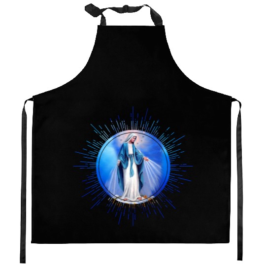 Virgin mary madonna maria ave maria catholic bibel Kitchen Aprons