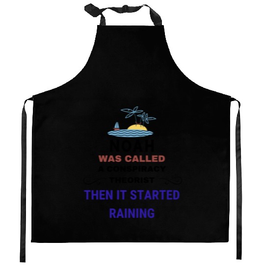 Conspiracy Theory of Noah's Ark Kitchen Aprons