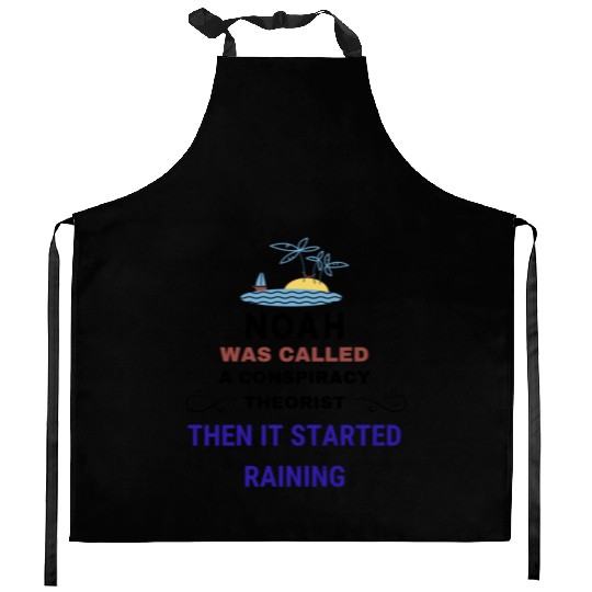 Conspiracy Theory of Noah's Ark Kitchen Aprons