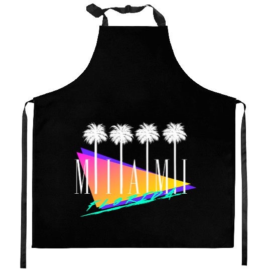 Miami Florida Retro Style Kitchen Aprons