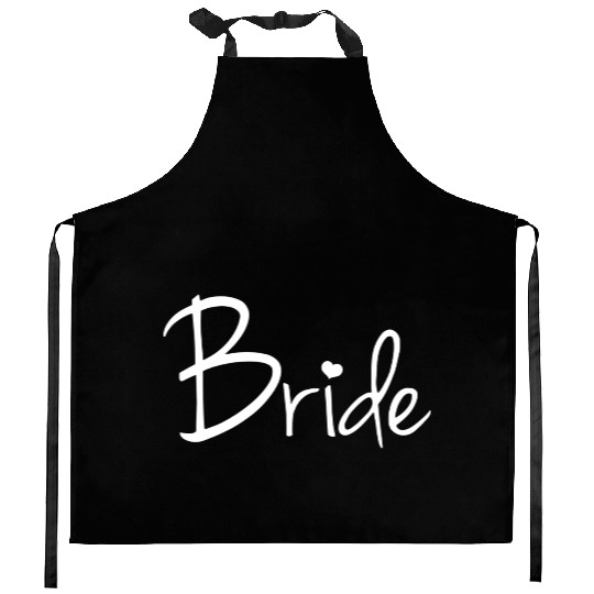 Bride Love Cool Logo Kitchen Aprons