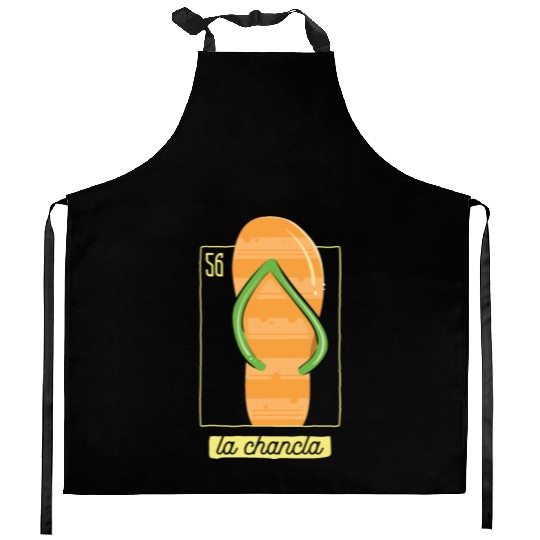Loteria Cards Mexican Lottery Bingo La Chancla Kitchen Aprons