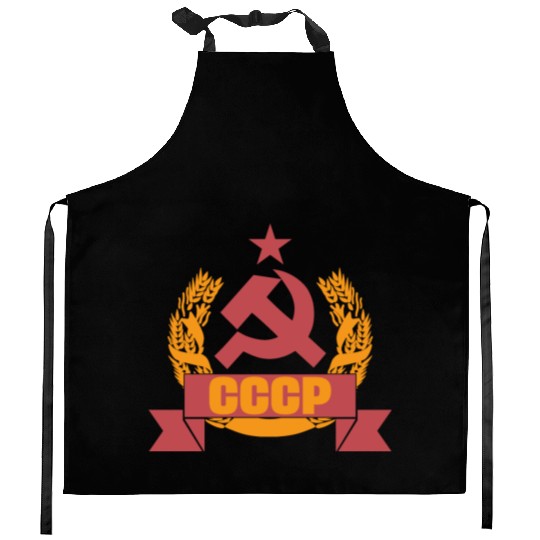 USSR coat of arms Soviet Union Russia gift Kitchen Aprons