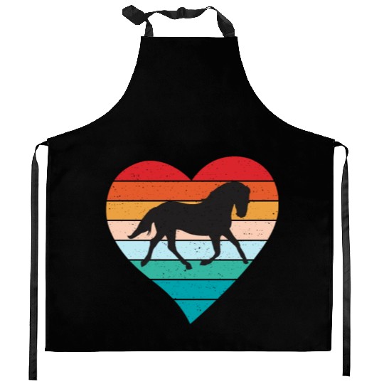 Horse Lover Horse Riding Equestrian Cowpuncher Kitchen Aprons
