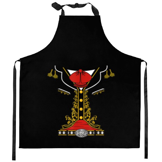 Mariachi Dia De Los Muertos Costume Halloween Mari Kitchen Aprons