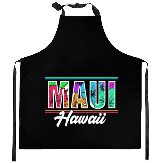 Summer Vacation Beach Maui Hawaii Kitchen Aprons