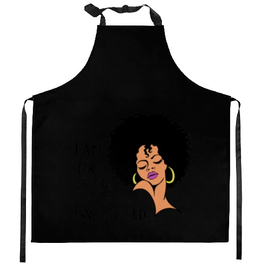 Black Queen Lady Curly Natural African American Kitchen Aprons