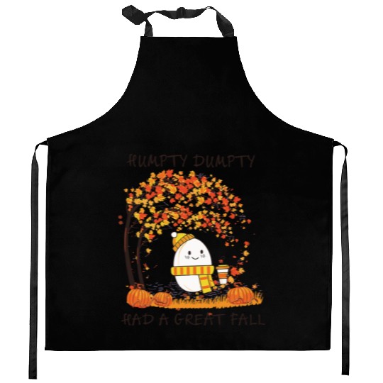 Humpty Dumpty Had A Great Fall Thanksgiving Autumn Kitchen Aprons