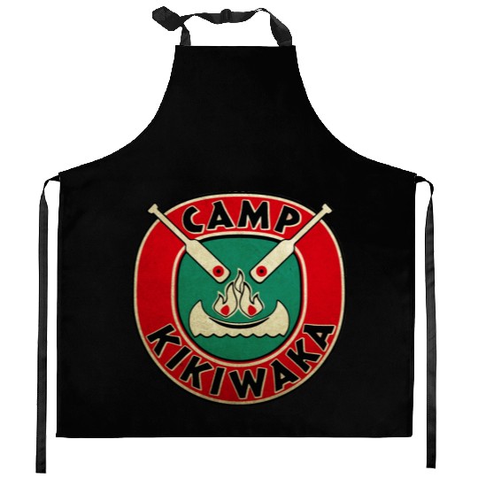 Vintage Camp Kikiwaka Logo Kitchen Aprons