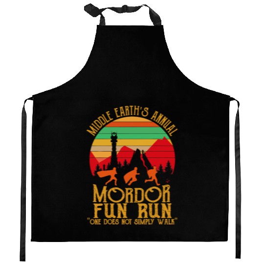 Mordor Fun Run One läuft nicht einfach Vintage Kitchen Aprons