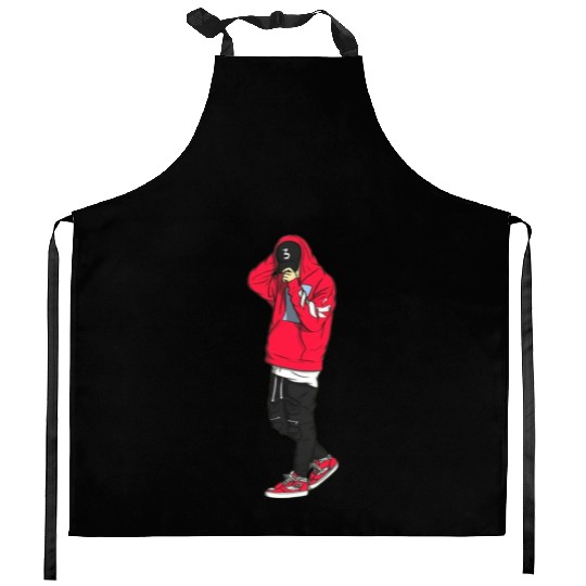 Cool Attitude Boy - People Kitchen Aprons