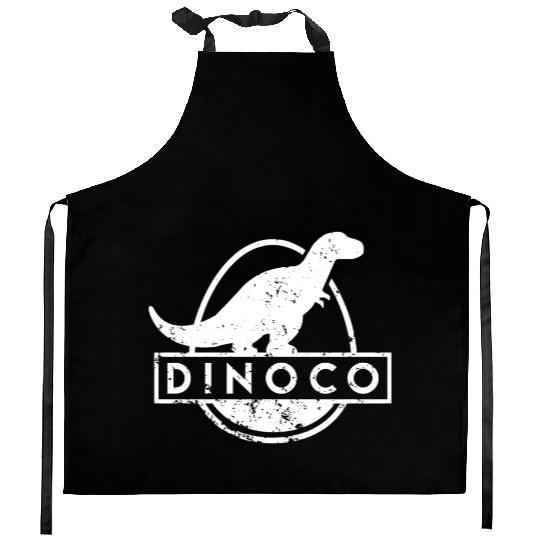 Dinoco White Distressed Kitchen Aprons