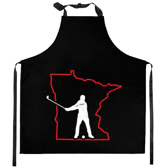 Unique Minnesota Golf Kitchen Aprons, Minnesota Golfer Shir