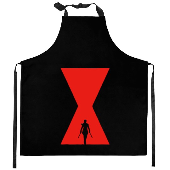The Black Widow Kitchen Aprons