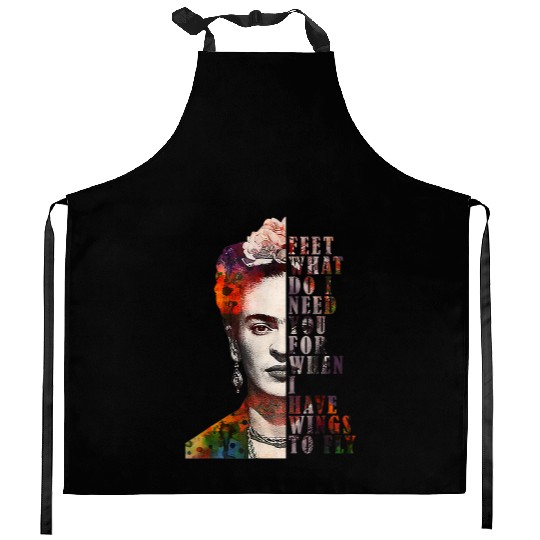 I Have Wing To Fly Frida Kahlo Women Empower 4666 Kitchen Aprons
