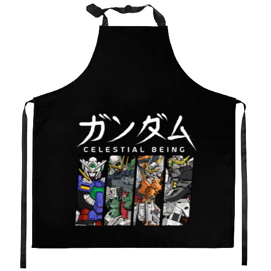 GUNDAM 00 Celestial Being Kitchen Aprons