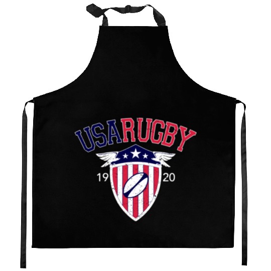 Vintage Usa Rugby Kitchen Aprons
