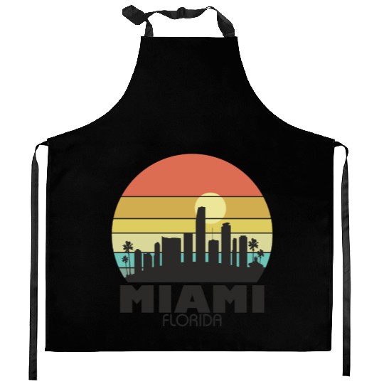 Miami Sunset Kitchen Aprons