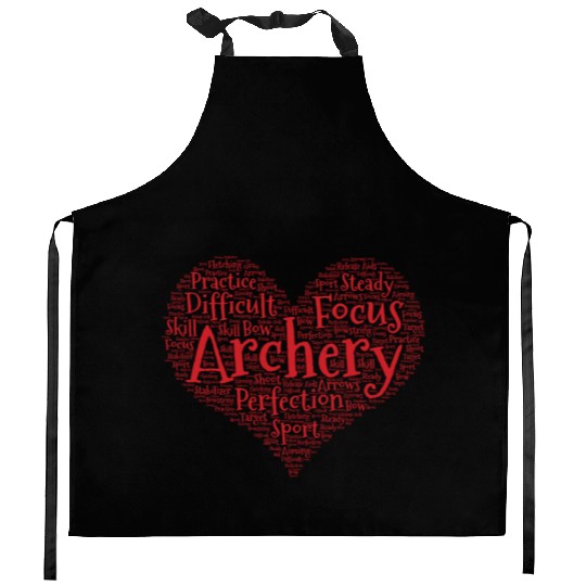 Archery for Girls Archer gifts for women print Kitchen Aprons