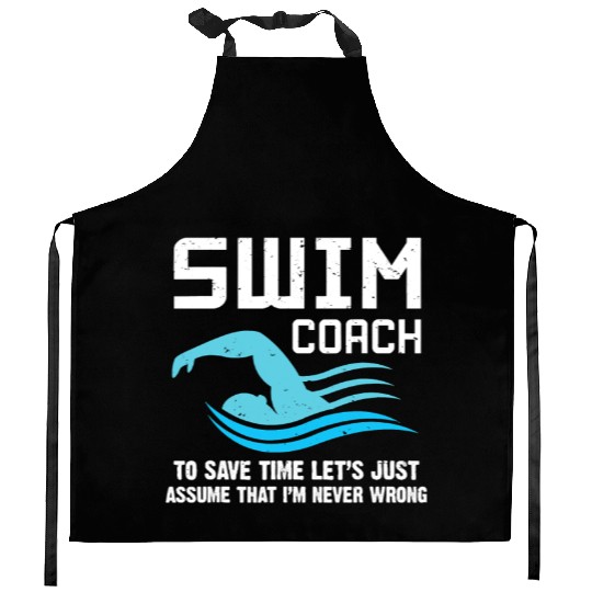 Swim Teacher Gifts Swimming Coach Kitchen Aprons