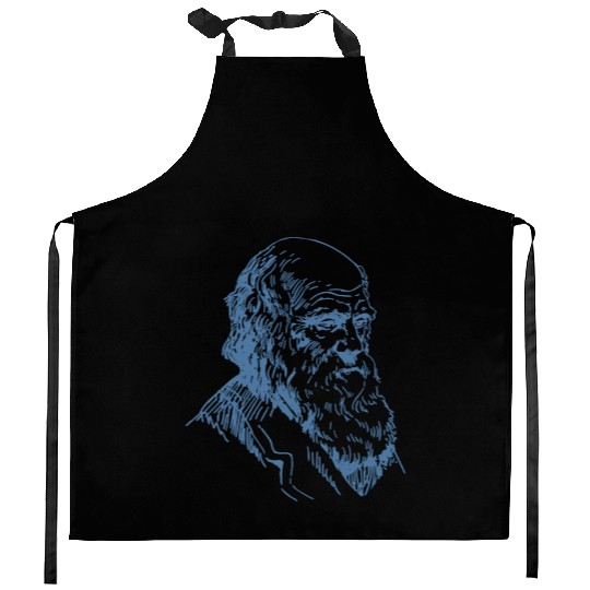 Portrait Darwin evolution biology theory Kitchen Aprons