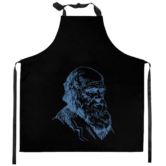 Portrait Darwin evolution biology theory Kitchen Aprons