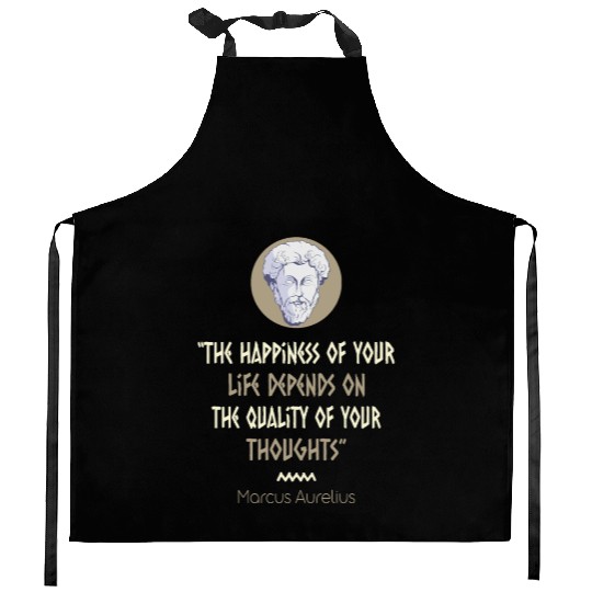 Stoicism Philosophy Marcus Aurelius Quote Kitchen Aprons