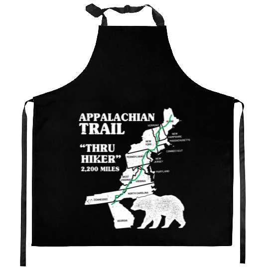 Thruh Hiker, Appalachian Trail - US Trail Kitchen Aprons