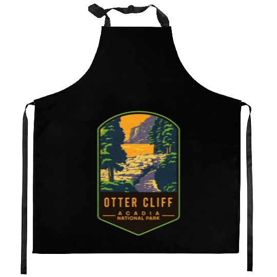 Otter Cliff Acadia National Park Kitchen Aprons