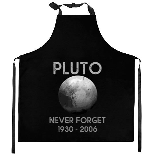Pluto Never Forget Kitchen Aprons