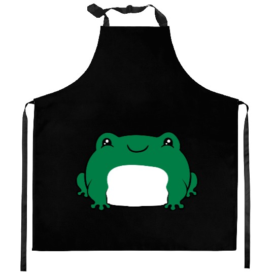 Cute little frog Kitchen Aprons