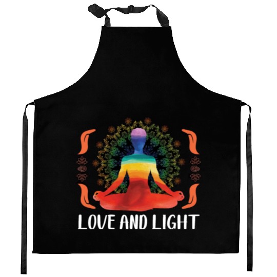Love and Light Yoga Kitchen Aprons
