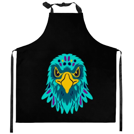 Banksy-Eagle Colors Kitchen Aprons