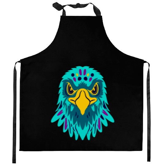 Banksy-Eagle Colors Kitchen Aprons