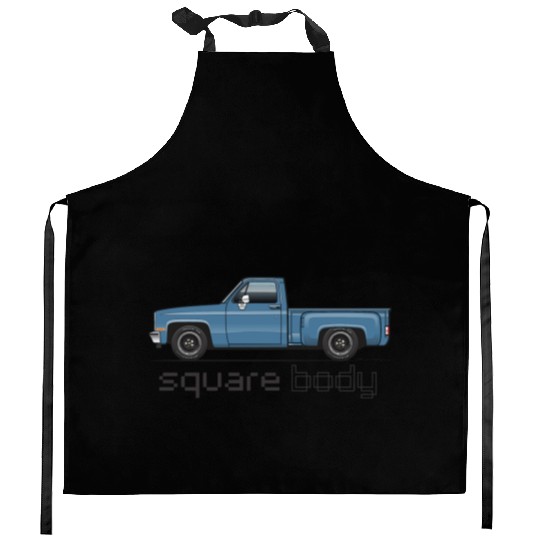 Square Body Blue Kitchen Aprons