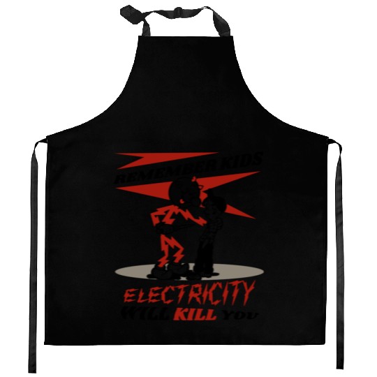 Reddy's Kilowatts Electricity Will Kill You Kitchen Aprons
