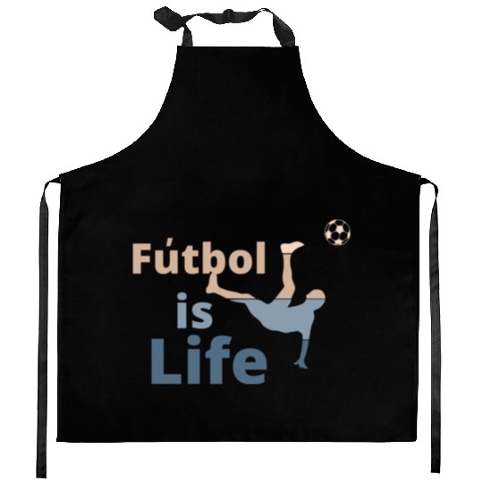 Football is life Kitchen Aprons