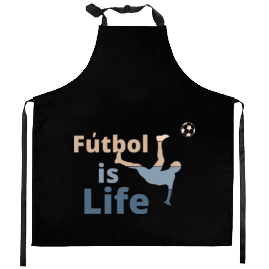 Football is life Kitchen Aprons