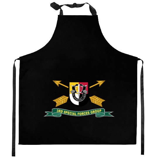 Army 3rd Special Forces Group Flash w Br Ribbon Kitchen Aprons