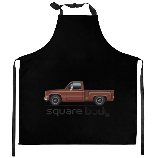 Square Body Dark Brown Kitchen Aprons