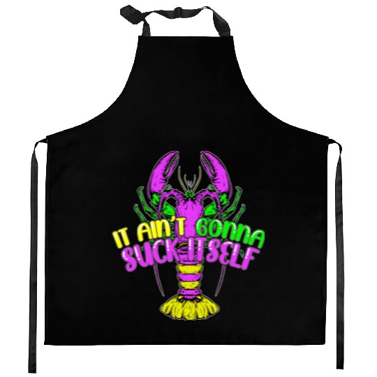 Funny Lobster Mardi Gras Kitchen Aprons