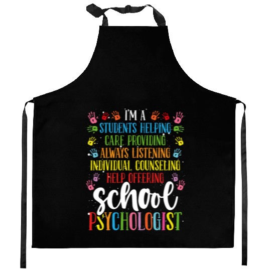 School Psychology Teacher School Psychologist Kitchen Aprons