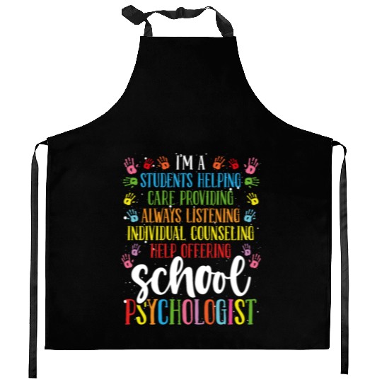 School Psychology Teacher School Psychologist Kitchen Aprons