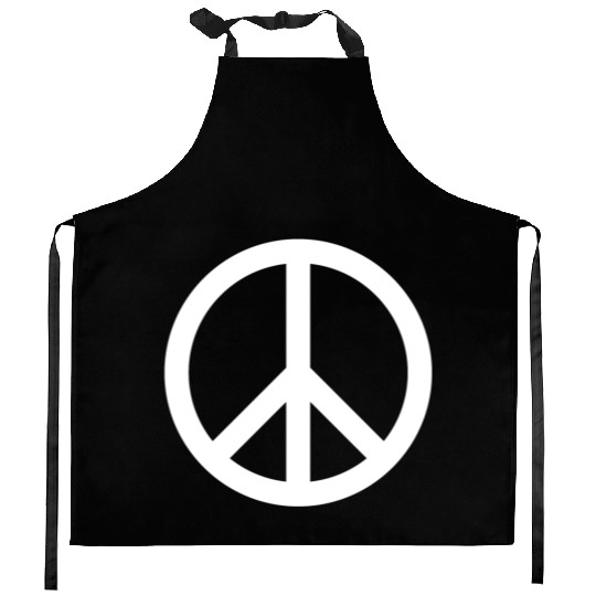 PEACE PEACE PEACE ON EARTH Kitchen Aprons