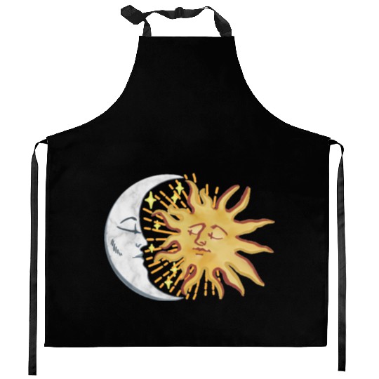 Sun and Moon Kitchen Aprons
