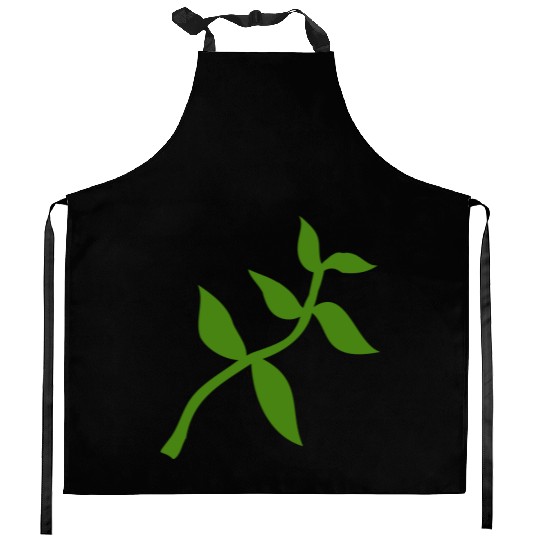 plant olive branch Kitchen Aprons