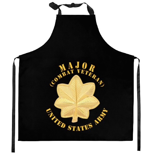 Army Major MAJ Combat Veteran V1 Kitchen Aprons