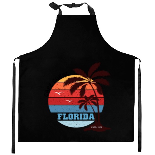 Cape Coral Est.1973 Vintage Florida summer Gift Kitchen Aprons
